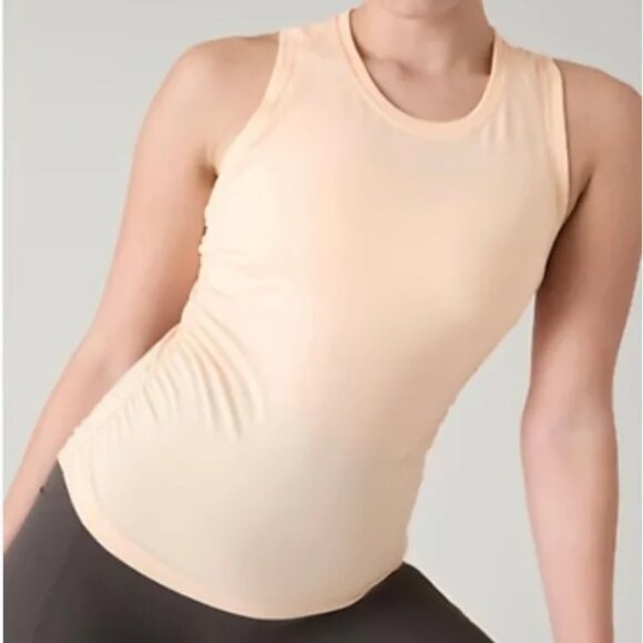 NWT Athleta With Ease Cinch Tank Top in Carnation Peach - Picture 1 of 10